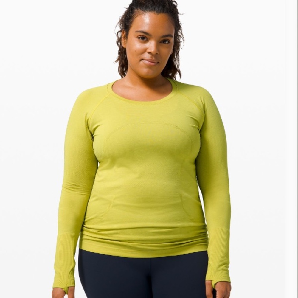 lululemon swiftly tech long sleeve green size 4 FLASH SALE